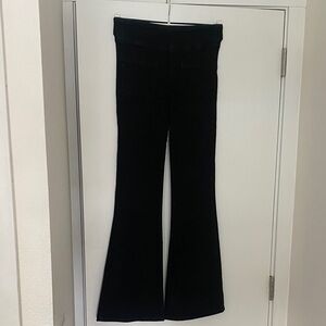 Frame Denim Black Flared High-Rise Jeans